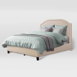 Florence Fabric Bed Frame - CorLiving