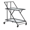 Industrial Metal Bar Cart Black - Olivia & May