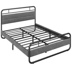 Yaheetech Metal Platform Bed Frame With Velvet Upholstered Headboard 14 Yaheetech Metal Platform Bed Frame With Velvet Upholstered Headboard -Cozy Living Deals Store GUEST cedeabf6 9055 4745 9bd2 563ea33a5d1c