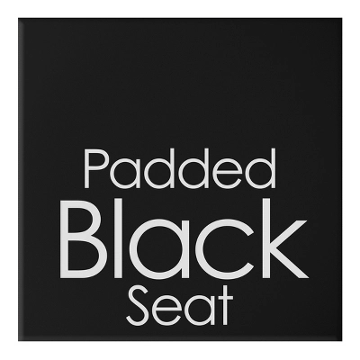 Hastings Home 24" Round Folding Stool With Padded Seat - Black 4 Hastings Home 24" Round Folding Stool With Padded Seat - Black - Image 4