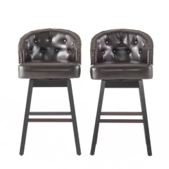 Set Of 2 30.5" Ogden Barstool Brown - Christopher Knight Home -Cozy Living Deals Store GUEST cf8618db 98f3 4d81 8bd5 aa9c2de9fc48