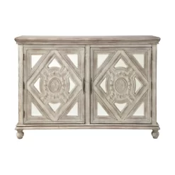 Alessandra 2 Door Credenza Ivory - Treasure Trove Accents