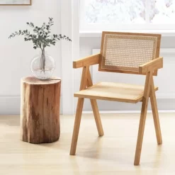 Costway Set Of 2 Rattan Accent Chairs Mid Century Dining Armchair Bamboo Frame Kitchen 15 Costway Set Of 2 Rattan Accent Chairs Mid Century Dining Armchair Bamboo Frame Kitchen -Cozy Living Deals Store GUEST d0792ec9 ad4d 43be b40a f3bf9081f6cd