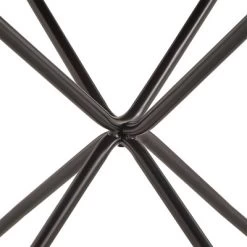 42" Leonard Round Dining Table With Black Iron Legs Walnut Finish - Inspire Q -Cozy Living Deals Store GUEST d087303d 50d3 4d67 a9cc 48a80dc22ea5