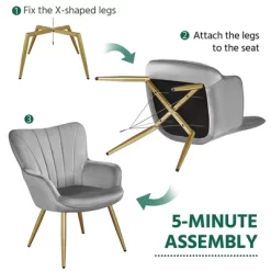 Yaheetech Accent Chair Modern Armchair For Living Room -Cozy Living Deals Store GUEST d101c73c dd62 4a8a bbd9 f849f53c503d