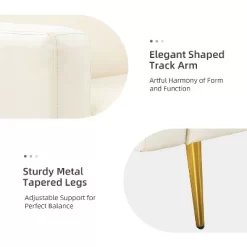 Lanna 76"Wide Vegan Leather Modern Style Convertible Futon Sofa Bed For Living Room Guest Bedroom | ARTFUL LIVING DESIGN -Cozy Living Deals Store GUEST d1a66786 d6af 4cdc 8707 0711c8993daf