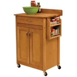 Wood Kitchen Cart In Natural Birch In Brown - Catskill Craftsmen -Cozy Living Deals Store GUEST d23042fd 17cd 4d04 9d1d 28528fb79837