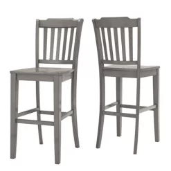 Set Of 2 29" South Hill Slat Back Barstools - Inspire Q -Cozy Living Deals Store GUEST d2523d2c 71a8 49c4 a660 6557f719e432