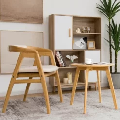 Costway Natural Round End Table Modern Stylish Side Table W/ 20'' Round Tabletop 11 Costway Natural Round End Table Modern Stylish Side Table W/ 20'' Round Tabletop -Cozy Living Deals Store GUEST d279436d 0718 475a a21e 8eb559a0eb4a