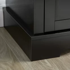 HOMCOM Sideboard Buffet Cabinet, Modern Kitchen Cabinet With 2 Drawers And Adjustable Shelves, Coffee Bar Cabinet For Living Room, Black -Cozy Living Deals Store GUEST d2f31730 e5e8 4af3 bd95 9c5712184867