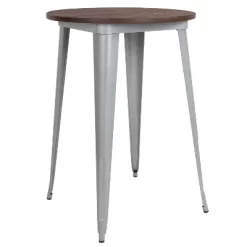 Emma And Oliver 30" Round Wood/Metal Indoor Bar Height Table -Cozy Living Deals Store GUEST d3d9183e 53e3 4e3a bd60 1ebcbc81836b