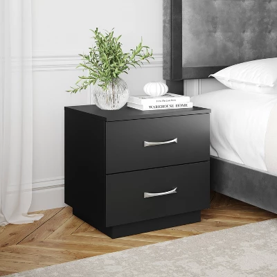 Hamilton Modern 2 Drawer Pedestal Base Nightstand - Boyd Sleep Eco Dream 3 Hamilton Modern 2 Drawer Pedestal Base Nightstand - Boyd Sleep Eco Dream - Image 3