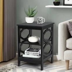 Costway 3-tier Nightstand Sofa Side End Accent Table Storage Display Shelf WhiteBlackEspressoGrey 16 Costway 3-tier Nightstand Sofa Side End Accent Table Storage Display Shelf WhiteBlackEspressoGrey -Cozy Living Deals Store GUEST d43689f2 a09a 45ed a3fc a8efb92e6028