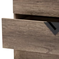 Baxton Studio Wales Modern And Contemporary Oak Wood Finish 3 Drawer Chest Light Brown -Cozy Living Deals Store GUEST d484fe4f 755f 496d 86f1 bbf07b750341