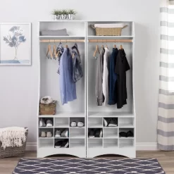 Narrow Wardrobe With Shoe Storage White - Prepac 8 Narrow Wardrobe With Shoe Storage White - Prepac -Cozy Living Deals Store GUEST d4bcfb74 1ea2 4265 a084 9cd4b9270b23