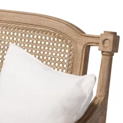 Clemence Upholstered Whitewashed Wood Sofa Loveseat Ivory/Oak - Baxton Studio -Cozy Living Deals Store GUEST d5094b83 6e98 452c bafd b0894ac79e7c