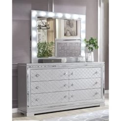 6pc Tenaya Bedroom Set Silver/Gray - HOMES: Inside + Out 24 6pc Tenaya Bedroom Set Silver/Gray - HOMES: Inside + Out -Cozy Living Deals Store GUEST d5658523 ad0c 4c96 8433 5d817427b8c3