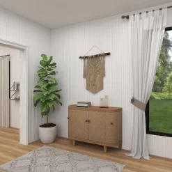 Traditional Carved Wood Curved Cabinet Brown - Olivia & May -Cozy Living Deals Store GUEST d5c1f137 3ba5 4d7d 9226 295033556bc8