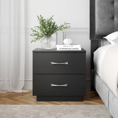 Hamilton Modern 2 Drawer Pedestal Base Nightstand - Boyd Sleep Eco Dream 4 Hamilton Modern 2 Drawer Pedestal Base Nightstand - Boyd Sleep Eco Dream - Image 4