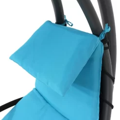 Sunnydaze Decor Sunnydaze Outdoor Hanging Chaise Floating Lounge Chair With Canopy Umbrella And Arc Stand -Cozy Living Deals Store GUEST d6c87df4 ab8f 435c 9337 193ced7d88f1