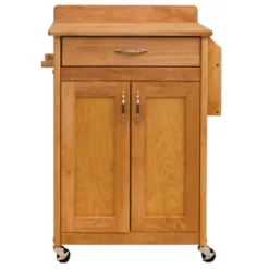 Wood Kitchen Cart In Natural Birch In Brown - Catskill Craftsmen -Cozy Living Deals Store GUEST d73ff62d 5407 4fac b9dc 2a42df93bd21