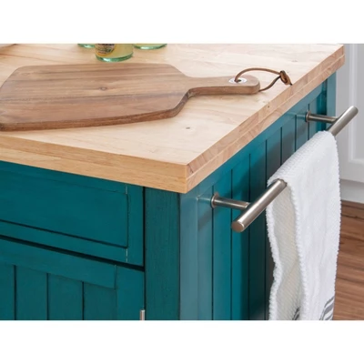 Abigail Kitchen Cart Teal - Powell Company 14 Abigail Kitchen Cart Teal - Powell Company - Image 14