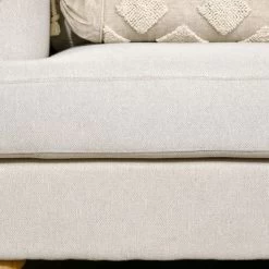 HOMCOM 3-Seater Sofa Couch, 71" Modern Linen Fabric Sofa With Rubber Wood Legs And Slatted Frame For Living Room, Bedroom And Apartment, Cream White -Cozy Living Deals Store GUEST d91be55e 67d4 496a 9700 60c35af1b404