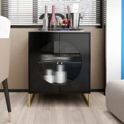 Aubrey 33.07'' H X 26.85'' W X 15.79'' D Glass Door Storage Cabinet And Adjustable Shelf Sideboards And Buffets-The Pop Home 16 Aubrey 33.07'' H X 26.85'' W X 15.79'' D Glass Door Storage Cabinet And Adjustable Shelf Sideboards And Buffets-The Pop Home -Cozy Living Deals Store GUEST da4b7fb7 8135 4bfd 95a2 680f44009f4f