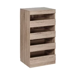 Honey-Can-Do 4 Drawer Stackable Cabinet Oak -Cozy Living Deals Store GUEST da72b4bd 8d95 4c48 aeb0 d8848293cf68