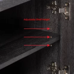 Hollywood Cabinet With Doors TV Stand For TVs Up To 80" Dark Gray - CorLiving -Cozy Living Deals Store GUEST da7e62d1 ab48 472a 821b a4775ccf4d62