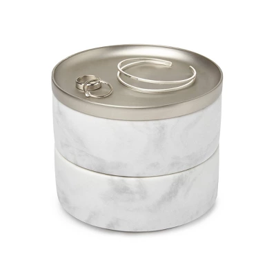 Tesora Jewelry Box White - Umbra 3 Tesora Jewelry Box White - Umbra - Image 3