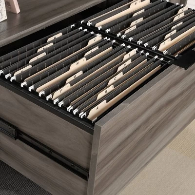 Clifford Place TV Stand For TVs Up To 46" With Storage Jet Acacia - Sauder 3 Clifford Place TV Stand For TVs Up To 46" With Storage Jet Acacia - Sauder - Image 3