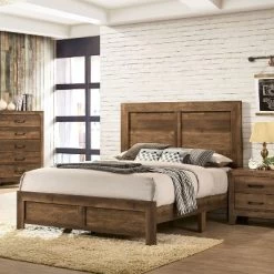 3pc Queen Quail Bedroom Set With 2 Nightstands Rustic Light Walnut - HOMES: Inside + Out 9 3pc Queen Quail Bedroom Set With 2 Nightstands Rustic Light Walnut - HOMES: Inside + Out -Cozy Living Deals Store GUEST dbb69b2f 066e 4e54 ac4b 4d221b85a3fb