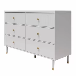 Elizabeth 6 Drawer Dresser Gray - CosmoLiving By Cosmopolitan -Cozy Living Deals Store GUEST dbba7b40 3a92 416d ab30 a0cd0a2970fb