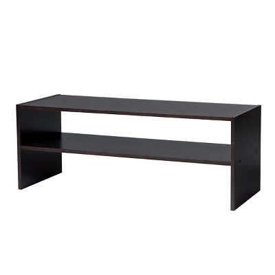 Costway 3 PCS Stackable Shoe Rack 31-Inch Horizontal Organizer 2-tier StorageShelf WhiteBrown 11 Costway 3 PCS Stackable Shoe Rack 31-Inch Horizontal Organizer 2-tier StorageShelf WhiteBrown - Image 11