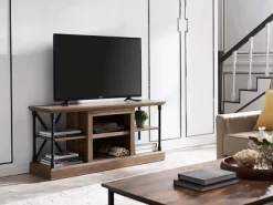 HearthPro Sheffield Media Console In Driftwood - SP6592-OM