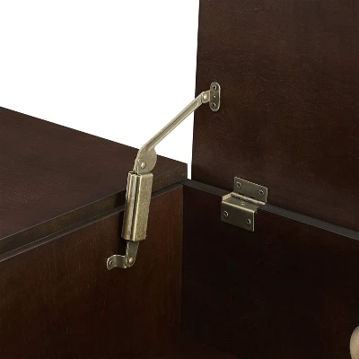 Asher Record Storage Media Console Dark Brown - Crosley 11 Asher Record Storage Media Console Dark Brown - Crosley - Image 11