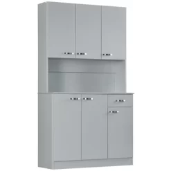 HOMCOM 71" Freestanding Buffet With Hutch, Kitchen Pantry, Cupboard With 6 Doors, 3 Adjustable Shelves, And 1 Drawer 11 HOMCOM 71" Freestanding Buffet With Hutch, Kitchen Pantry, Cupboard With 6 Doors, 3 Adjustable Shelves, And 1 Drawer -Cozy Living Deals Store GUEST dc416202 327a 49d4 8293 f1fd37076d39