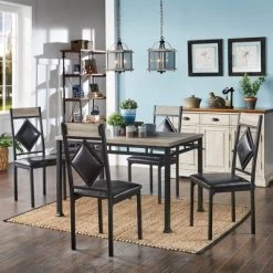 5pc Kalinda Dining Set Black - Inspire Q 22 5pc Kalinda Dining Set Black - Inspire Q -Cozy Living Deals Store GUEST dc4c37da 68b7 4bb1 ba81 10137fdb2610