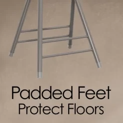 Hastings Home 24" Foldable Padded Indoor Counter-Height Stool – Gray -Cozy Living Deals Store GUEST dcf40233 906c 44dd bfee c523e6e178c2