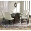 Simms Round Standard Height Dining Table Walnut - Picket House Furnishings