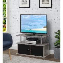 Designs2Go TV Stand For TVs Up To 49" With 2 Storage Cabinets And Shelf - Breighton Home