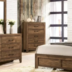 3pc Queen Quail Transitional Bedroom Set Rustic Light Walnut - HOMES: Inside + Out -Cozy Living Deals Store GUEST ddb302f7 9536 45e3 9467 03da7e64faba