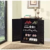 Medley Transitional Wood 5-Shelf Shoe Cabinet In Espresso - Furniture Of America