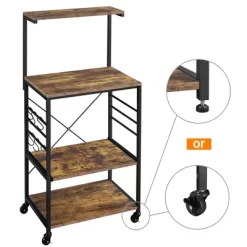 Yaheetech 50.5"H Kitchen Baker's Rack With Side Hooks 15 Yaheetech 50.5"H Kitchen Baker's Rack With Side Hooks -Cozy Living Deals Store GUEST de5d7b7c d4ab 4901 b0ec 84d6af710134
