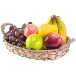 Vintiquewise Seagrass Fruit Bread Basket Tray With Handles -Cozy Living Deals Store GUEST dece9247 13df 42e2 92cf 9bbbf60d8631