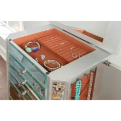 Aislin Jewelry Armoire Mirror/Silver - Powell Company 23 Aislin Jewelry Armoire Mirror/Silver - Powell Company -Cozy Living Deals Store GUEST df221d86 0ec5 423d b321 22c898bab998
