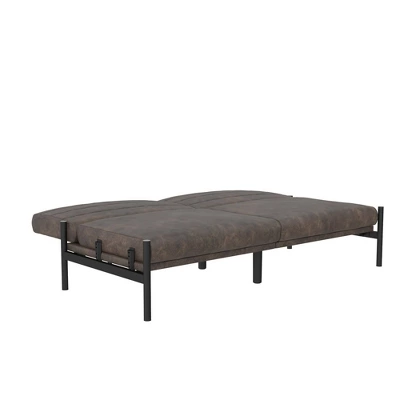 Ash Futon Distressed Faux Leather - Room & Joy 10 Ash Futon Distressed Faux Leather - Room & Joy - Image 10