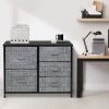 Sorbus Drawer Dresser Nightstand For Home Bedroom And More Gray