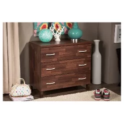 Mayson Modern And Contemporary Wood 3 Drawer Storage Chest Oak Brown Finish - Baxton Studio -Cozy Living Deals Store GUEST e105a9a4 f63a 4ff9 a62f 9608e8fd1436